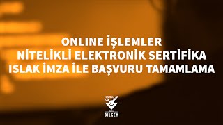 Kamu SM  Online İşlemler Üzerinden Islak İmza ile Başvuru Tamamlama [upl. by Eriha]