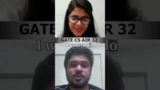 GATE CS Topper On Why He Chose GATE topper iit btechexams mtech computerscience [upl. by Euqinemod222]