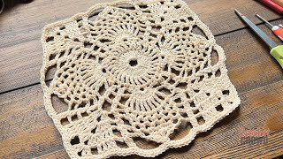 Crochet Pineapple Stitch Doily [upl. by Haek800]