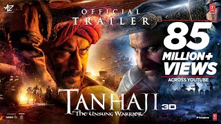 Tanhaji The Unsung Warrior  Official Trailer  Ajay D Saif Ali K Kajol  Om Raut  10 Jan 2020 [upl. by Arette69]