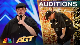 Richard Goodall Receives The GOLDEN BUZZER For quotDont Stop Believinquot  Auditions  AGT 2024 [upl. by Zirkle]