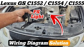 C1555 Motor Relay Welding Failure  Lexus GS PS Light On Wiring Diagram  Solution 100 [upl. by Adnopoz]