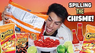 SPICY AF HOT CHEETO MUKBANG  Louies life [upl. by Rayle]