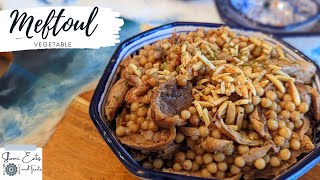 Meftoul with Chicken  Meftoul  Maftoul  المفتول الفلسطيني  couscous [upl. by Letsyrhc]