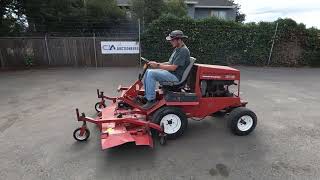 TORO GROUNDSMASTER 345 RIDEON MOWER 593 [upl. by Napas]