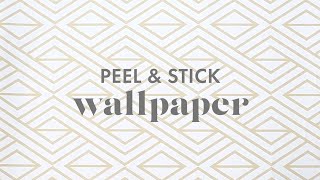 How To Install Peel amp Stick Wallpaper [upl. by Nelac]