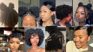 💜😍2022Cute and trendy Instagram hairstyles for short hair baddies😍💜 [upl. by Nauqad524]