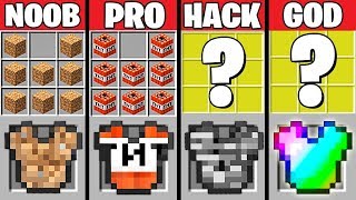 Minecraft Battle SUPER ARMOR CRAFTING CHALLENGE  NOOB vs PRO vs HACKER vs GOD Minecraft Animation [upl. by Tamas]