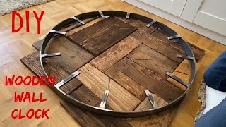 DIY  Holz Metall Wanduhr selber bauen [upl. by Reviel]