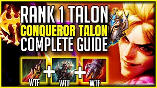 The ULTIMATE Season 10 Conqueror TALON Guide  BEST Tips to WIN  Combos amp Tricks l Challenger Guide [upl. by Pressman959]