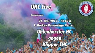 UHC Live  UHC vs Klipper  1 Herren Hockey Bundesliga  21052017  1345 h [upl. by Jenifer]