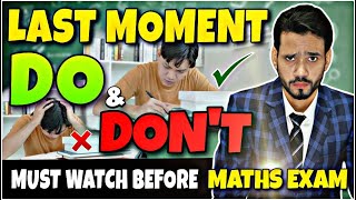 FINAL TIPS amp TRICKS  NEVER DO THESE MISTAKES IN EXAM  HOW TO WRITE MATHS PAPER IN BOARDS [upl. by Efar]