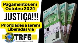 Atrasados do INSS RPV e Precatórios começam a serem pagos hoje Via TRF5  Prioridades [upl. by Sakmar]