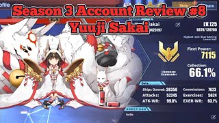 Season 3 Account Review 8  Yuuji Sakai  Azur Lane [upl. by Yrekaz]