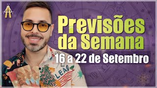 PREVISÕES DE 16 A 22 DE SETEMBRO Todos os Signos [upl. by Jean]