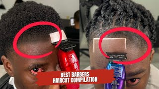 BEST BARBERS HAIRCUTS COMPILATION 2024 💈 AFRO  TAPER FADE  MID FADE  BALD FADE ✂️ [upl. by Holofernes]