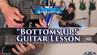 Van Halen  Bottoms Up Guitar Lesson [upl. by Octavius]