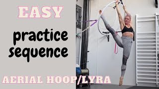 little spinning flow on aerial hoop Lyra [upl. by Annaehs]