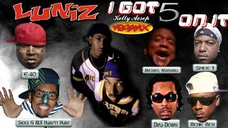 Luniz  I Got 5 On It MEGAMIX ORIGINAL LUNIZ DEMO VERSION amp THE REMIX [upl. by Olumor]