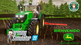 fs22  Compro mi primer tractor el John Deere 6R 250  Tegridy Farms Ep5 [upl. by Avon]