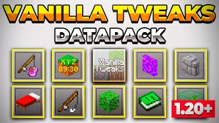 ✅ How to INSTALL Vanilla Tweaks DATA PACK 120 amp 1201 😄 Multiplayer Add and Use it on Aternos [upl. by Tenahs445]