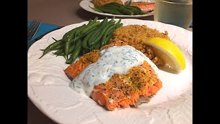 Baked Salmon with Dill Sauce Recipe 🐡 • Quick Easy amp Tasty ⏳😃  Episode 630 [upl. by Gianni838]