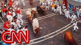 Run with the bulls in Pamplona  360 Video [upl. by Rizas]