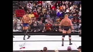 Randy Orton vs Brock Lesnar WWF Dark Match 112701 [upl. by Kenti286]