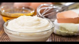 Homemade Mayonnaise  How to Make Mayonnaise in a minute with an Immersion Blender [upl. by Eckel856]