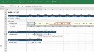 Excel Trick Sum a Specific Number of Cells [upl. by Filemon]