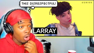 LARRAY “CANCELLED” OFFICIAL LYRICS amp MEANING  REACTION DISRESPECTFUL [upl. by Korrie]