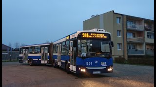 Jelcz M181MB3 551 🚍911 A21 Wrocław 🎵Voith🎵 [upl. by Nahtam826]