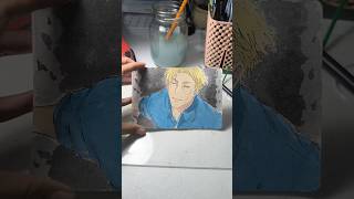 Nanami Watercolor art 🌹Jujutsu Kaisen art shorts short animeart animeedit nanami jjk [upl. by Angeli]