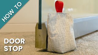 DIY Door Stop  How to Make Fabric Door Stops [upl. by Griselda709]