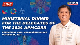 Ministerial Dinner for the Delegates of the 2024 APMCDRR 10142024 [upl. by Aihsetal638]