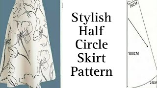 Easy steps on how to makecut a circle skirtpattern drafting [upl. by Winograd393]