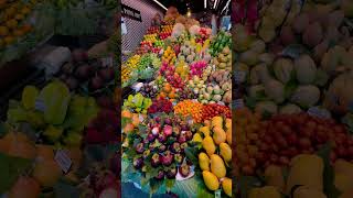 Exploring Barcelonas Famous La Boqueria Market 🌶️🍤 [upl. by Atsedom]