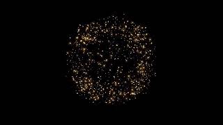 Firework bursts golden effects  Golden firework night sky NO COPYRIGHT [upl. by Ot]