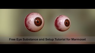 Substance and Marmoset Realistic Eye Setup [upl. by Lannie659]