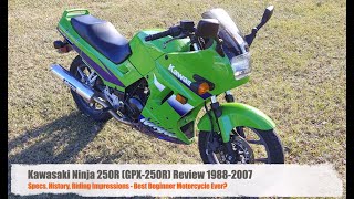 Kawasaki Ninja 250R GPX250R 19882007 Review  Specs History Riding Impressions [upl. by Brina]