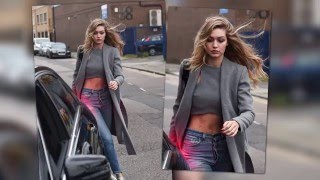 Gigi Hadid Visits Zayn Maliks House and Flaunts Perfect Abs  Splash News TV [upl. by Briant]