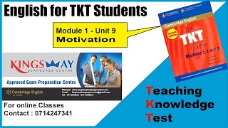 English For TKT  Unit 9 Motivation 1 [upl. by Toolis635]