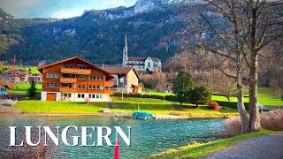 Lungern  Switzerlands Most Beautiful Village  Full Walking Tour  4K UHD 60fps [upl. by Aynotahs692]