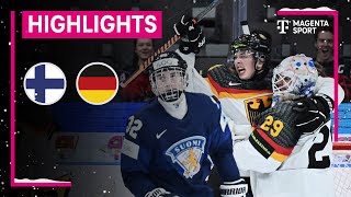 Finnland  Deutschland  IIHF U20 EishockeyWM  MAGENTA SPORT [upl. by Ynffit]