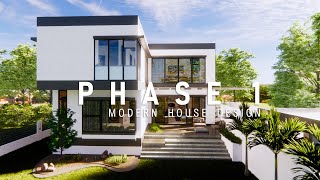 NEW HOUSE DESIGN  4 BEDROOM MODERN HOUSE  MODERN MINIMALIST INTERIOR  Q Architect House Design [upl. by Aratahc]