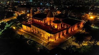 Alaaddin Camii  Karatay Medresesi  Konya Drone Gece Çekimi [upl. by Ekoorb182]