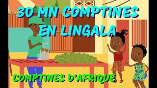 EN LINGALA  30mn comptines africaines avec paroles [upl. by Ennayhs52]