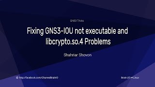 Linux Fix GNS3 202 IOU Not Executable and libcryptoso4 Errors [upl. by Schultz880]