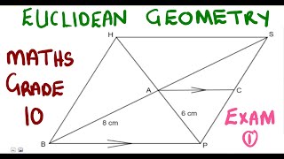 Mathematics Grade 10 Euclidean Geometry Exam 1 mathszoneafricanmotives mathswithadmirelightone [upl. by Izogn98]