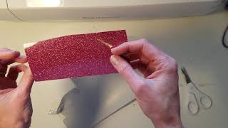 Cricut Newbie Glitter HTV How to weed settings to cut how to apply [upl. by Mccready]